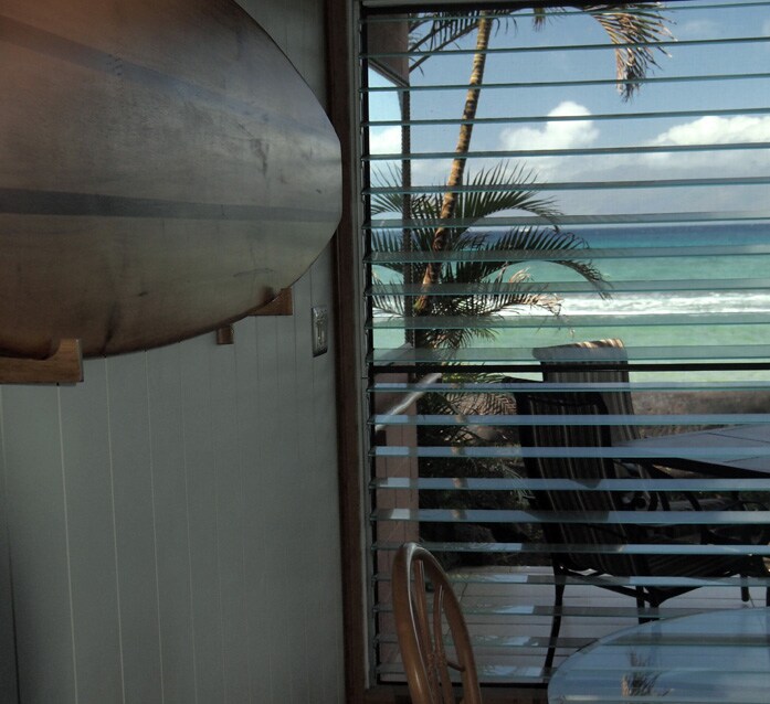 Oceanfront lanai at Maui Sands Unit 4B