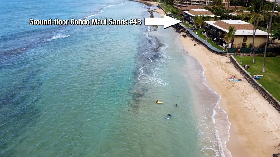 Aerial view of Maui Sands and the shoreline